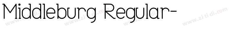 Middleburg Regular字体转换
